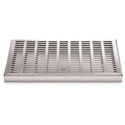 BieTal® Theken Tropfschale Tropfblech Tropfkasten - Edelstahl - 26x15x2cm - 2-teilig