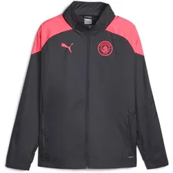 Puma, Herren, Laufjacke, trainingsjacke manchester city 2023/24 (L), Weiss, Blau, L