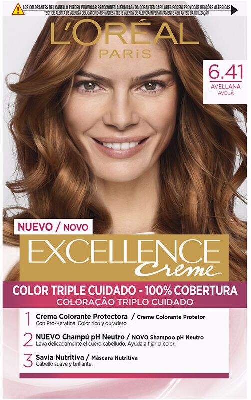 L'Oréal París Excellence Creme tinte #6,41 avellana