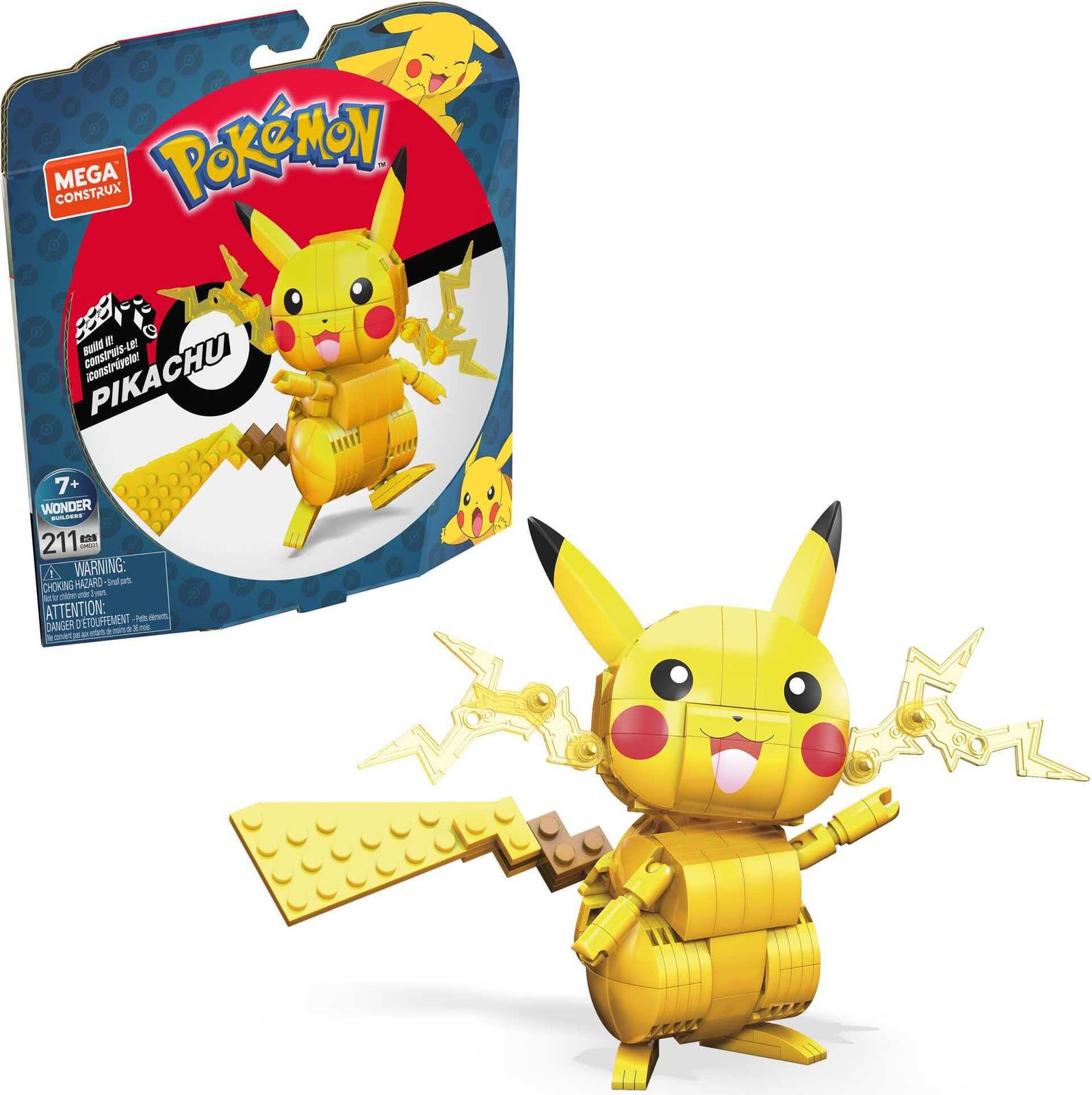 Mega Construx Pokémon Pikachu Bouwset voor Kinderen