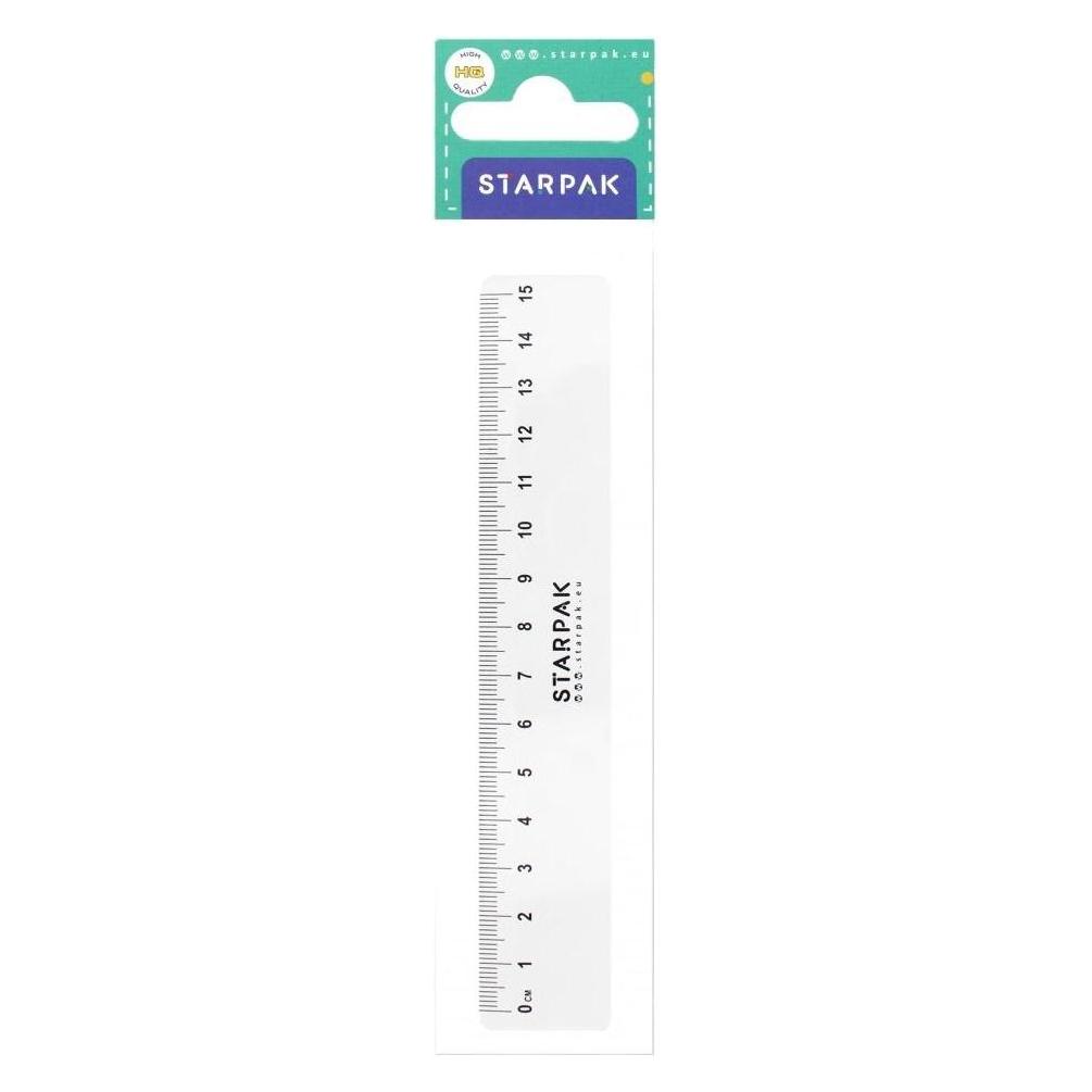 Starpak 15 cm langes Kunststofflineal (15 cm, Kunststoff) (41948423)
