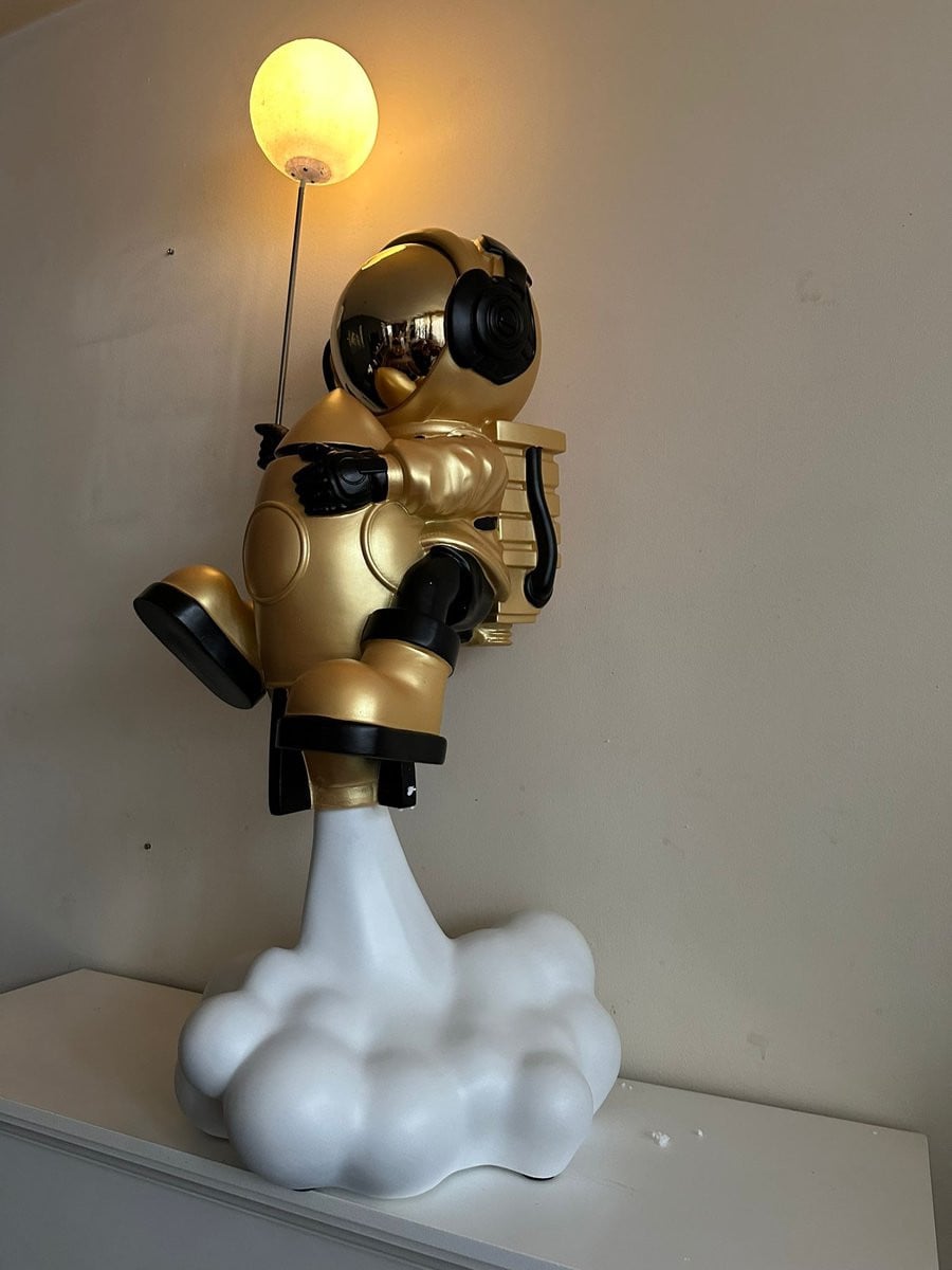 Goodyz Ruimtevaart Astronaut op Raket met verlichting 130 cm