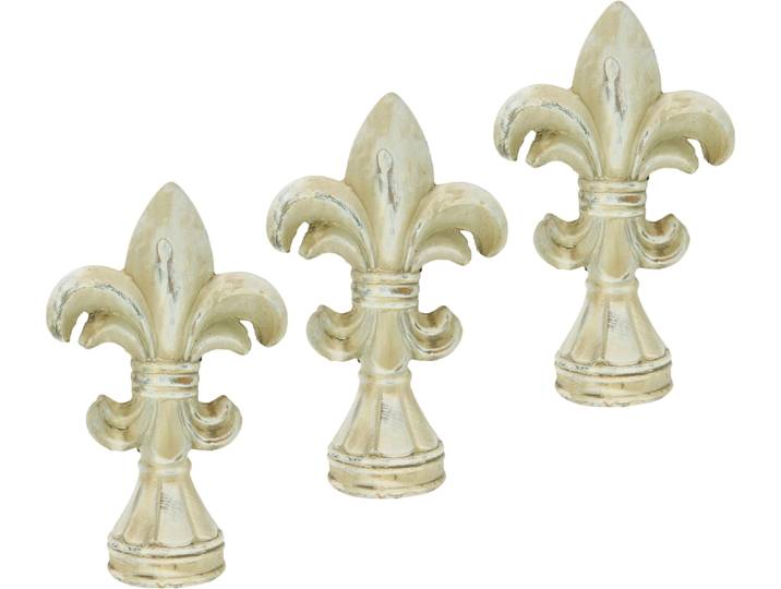 Dekofigur I.GE.A., beige (natur), Keramik, Dekofiguren, Dekofigur, Französische Lilie (3er Set)