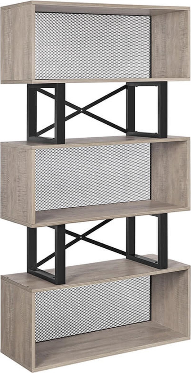 Moderne Boekenplank met Opbergruimte LBC099B02