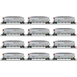 Märklin H0 12er-Set US Hopper Cars der BNSF (Spur H0)