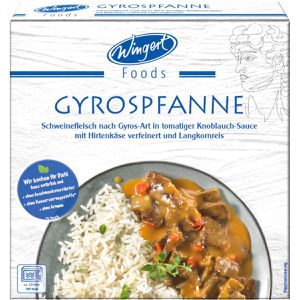 Wingert-Foods Fertiggericht Gyrospfanne, mit Reis, 375 g