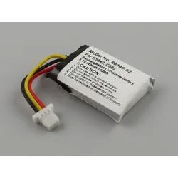 Akku für Plantronics Headset C053, C054, CS540, C565, CS540A, CS530A, Savi CS540a, 86180-02, 140mAh