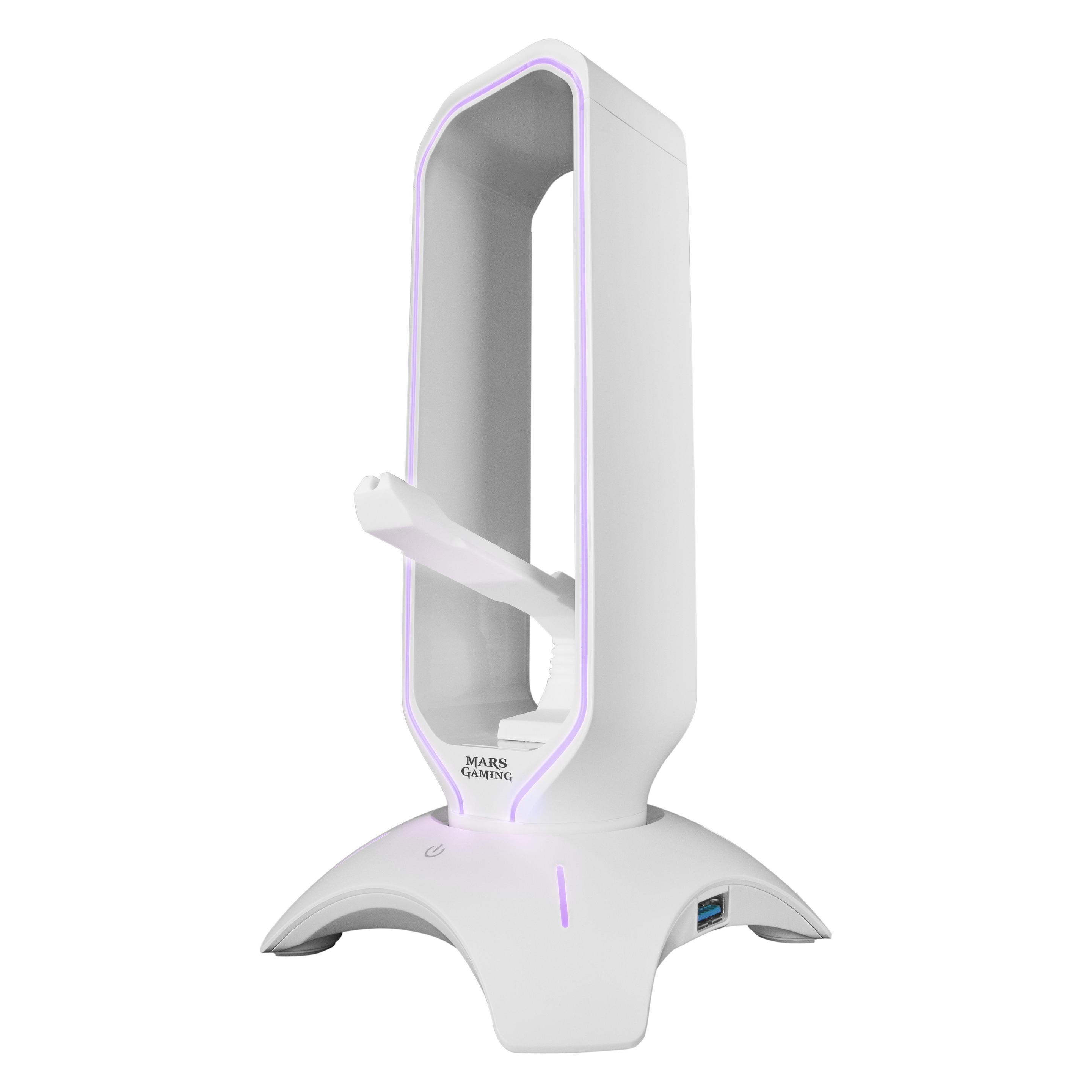 Mars Gaming Support Casque Mhhpro W RGB (Blanc) (MHHPROW)