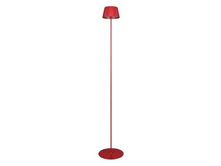 Reality Leuchten LED Außen Akku Stehleuchte Suarez R47706110, Metall Rot, inkl. 1.5 Watt LED, 4-fach Touch