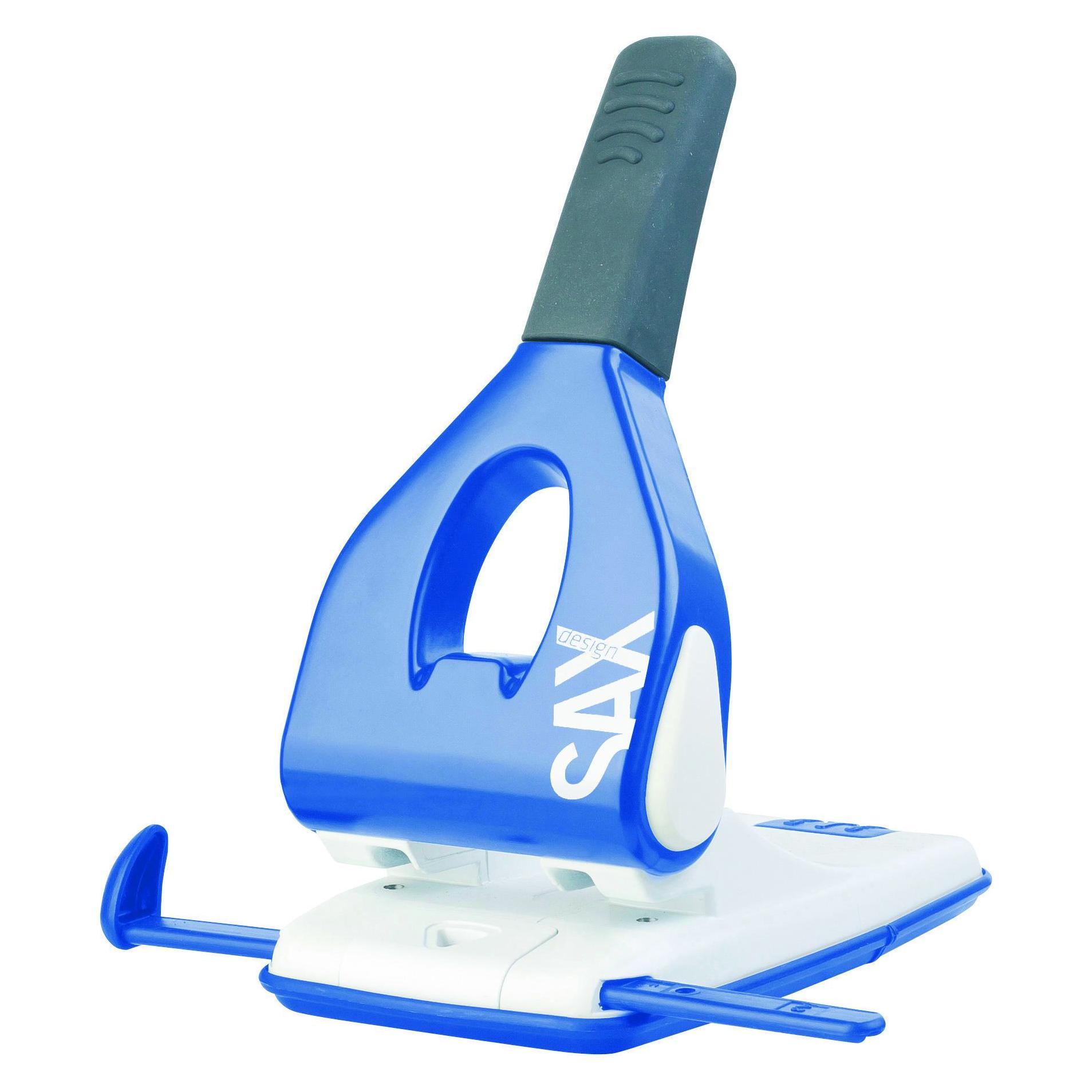 SAX 618 Kraftlocher/Starklocher 65 Blatt Mit Anschlagschiene (Blau) (0-618-14)