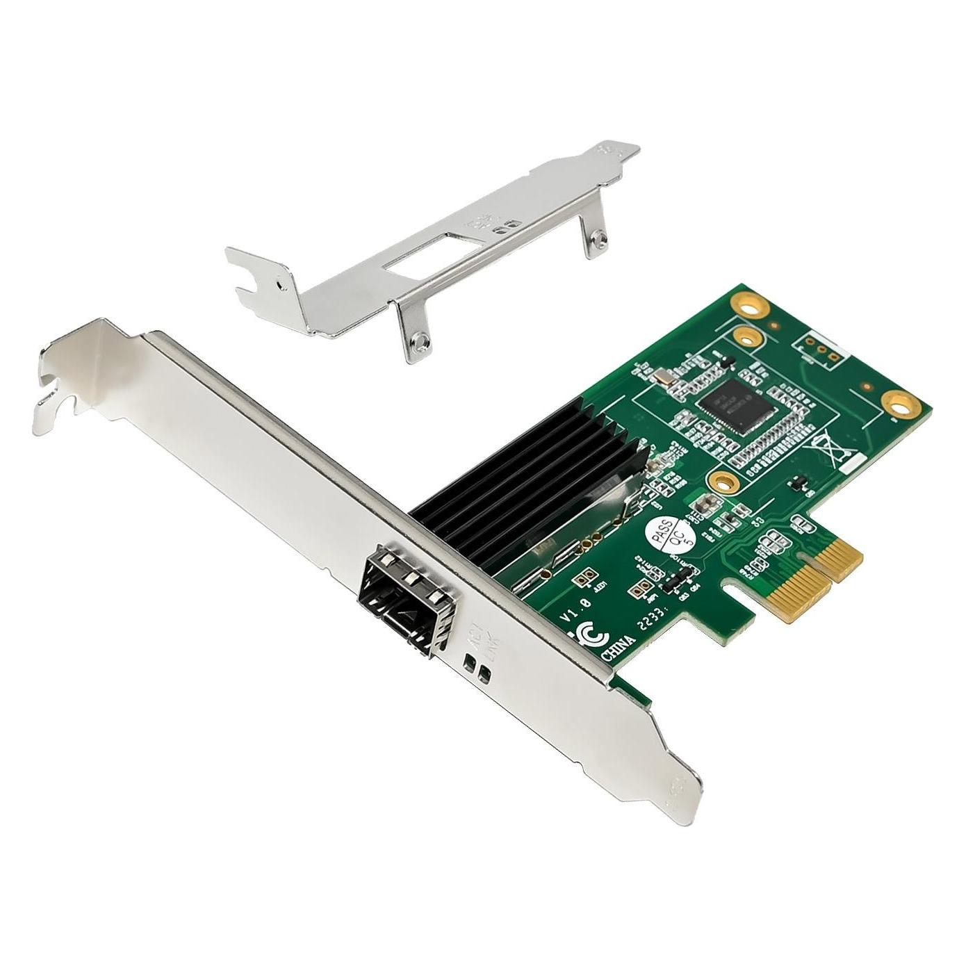 InLine Gigabit Netzwerkkarte, 1x SFP, PCIe x1, inkl. low profile Slotblech (PCIe) (51129A)
