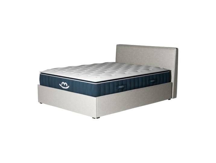 Pack lit coffre et matelas hybride 140x190 épais 30cm