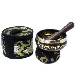 Mini Singing Bowl Gift Set - Black