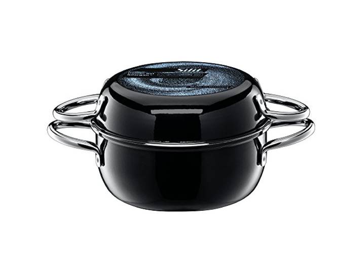 Silit CombiSet Topfset 2-teilig, Kochtopf mit Deckel als Pfanne, Silargan Funktionskeramik, Induktions Töpfe Set nickelfrei, schwarz