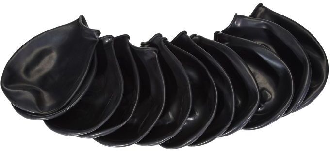 PawZ - Rubber Dog Boots - XXXS - Black - 12 pcs