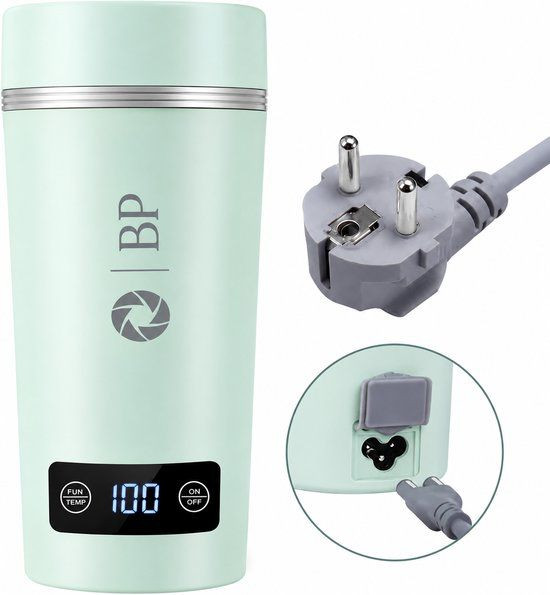 BP Draagbare Waterkoker - Mini 3-in-1 Design met Temperatuurregeling - Groen