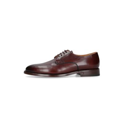 Schnürschuh HENRY STEVENS "Winston PD", Herren, Gr. 44, Leder, schwarz (schwarzbraun), Kalbsleder, Schuhe Schnürschuh, Herren Businessschuh Schnürschuh handgefertigt, Lederschuh