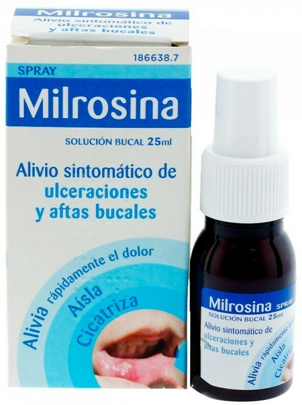 Reig Jofre Milrosine Spray Oral Solution 25 ml