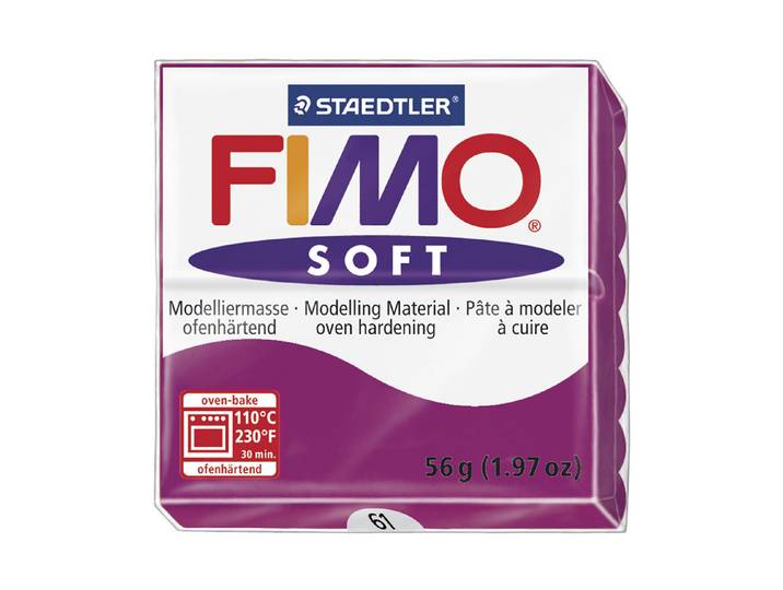 Fimo Soft Modelliermasse Purpurrot 57 g