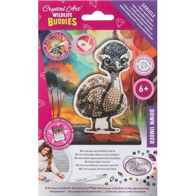 Craft Buddy CAFGR-31GEN055 - Crystal Art Wildlife Buddies, Down Under, Emu, Serie 5, Diamond Painting