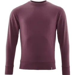 Bio Sweatshirt "20384" Crossover - S - bordeaux