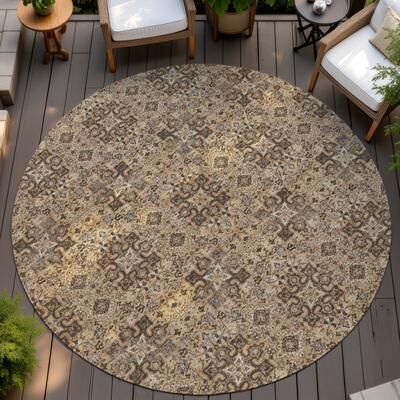 Addison Rugs Machine Washable Indoor/ Outdoor Traditional Dewey Chantille Rug