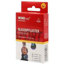 BLASENPFLASTER hydrocolloid 4 Größen transparent 6 St