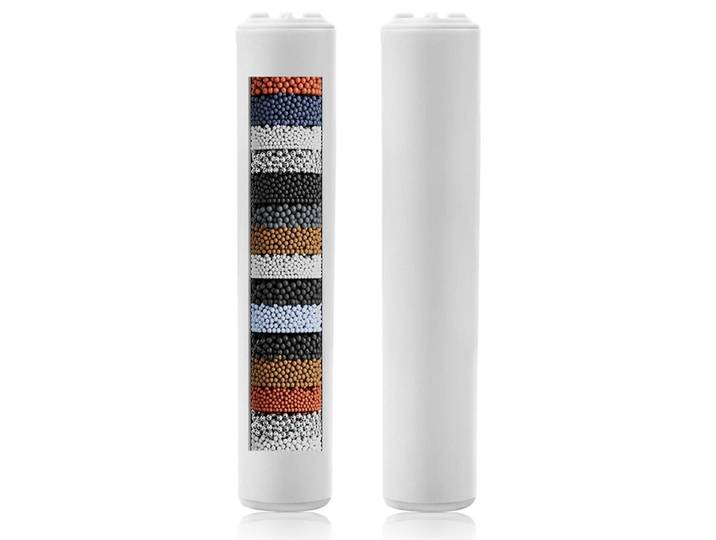 Duschfilter 20 Stufen für Kalkhaltiges Wasser Chlorentfernung 2er Pack Weiß