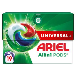 Ariel Waschmittel All-in-1 Vollwaschmittel, Pods, Universal+, 0,408 kg, Waschladungen 19