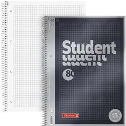 BRUNNEN Collegeblock Student Premium DIN A4 kariert