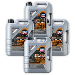 4x Motoröl LIQUI MOLY 4200 Top Tec 4200 5W-30 Motorenöl Leichtlauf Motor Öl 5 Liter