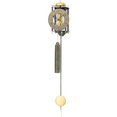 Pendelwanduhr AMS "H301", schwarz, Wanduhren, B/H/L: 14cm x 11cm x 25cm, Mechanische Uhr,Metallgehäuse,Esszimmer,Wohnzimmer