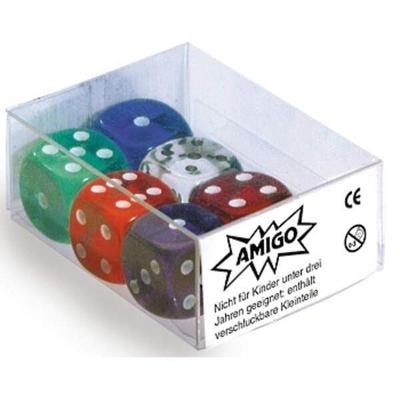 Würfel Transparent W06 Set gem. (Spiel-Zubehör)