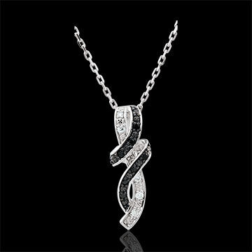 Edenly Collier DÃ¤mmerschein - Rendez-vous - WeiÃŸgold, schwarze Diamanten