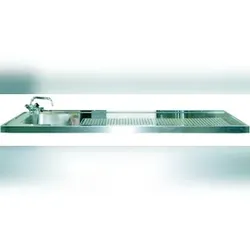 KBS Gastrotechnik Schanktischabdeckung 2700x700mm mit Aufkantung 1 Becken links