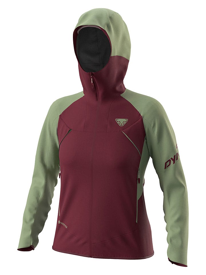 DYNAFIT Funktionsjacke "TRANSALPER GTX" in Grün/ Bordeaux - M