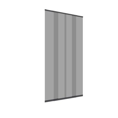 Insektenschutz-Vorhang WINDHAGER "aus Fiberglasgewebe, Lamellenvorhang, individuell kürzbar, ohne bohren", grau (rahmen: anthrazit gewebe: anthrazit), B:120cm H:250cm, Insektenschutzgitter, Fliegengitter-Vorhang Magnet, Gewebe 120 x 250 cm, anthrazit