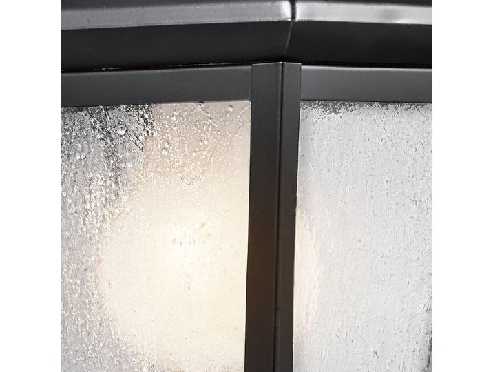 Mount Vernon Außenwandlampe schwarz Höhe 32cm IP44 - KICHLER - Aluminium - Eckig