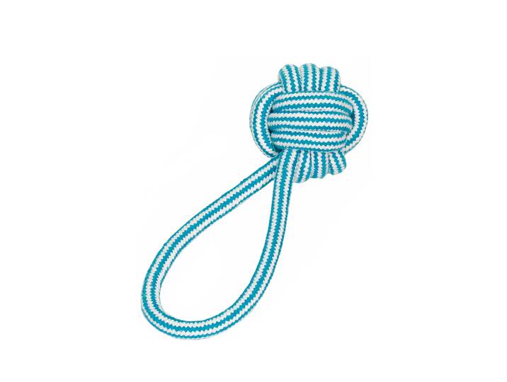 Hundespielzeug Tau Knoten mit Schlaufe 21 cm
