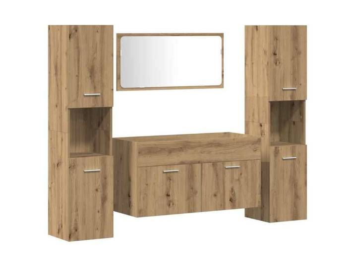 (Sale Season)Ensemble de meubles salle de bain 4 pcs - JILL'S - Elégant Design - meuble de rangement - bois d'ingénierie 4627892