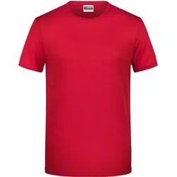 James & Nicholson Herren Bio T-Shirt 8002 red L