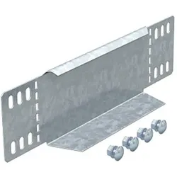 OBO 7110308 Reduzierwinkel/ Endabschluss für Kabelrinne 85x300 Stahl bandverzinkt RWEB 830 FS