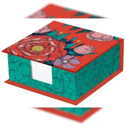 Clairefontaine 4x Frida Kahlo, Memoblock 11x11x4cm mit 300 Blatt blanko 9,8x9,8 cm - 116226C