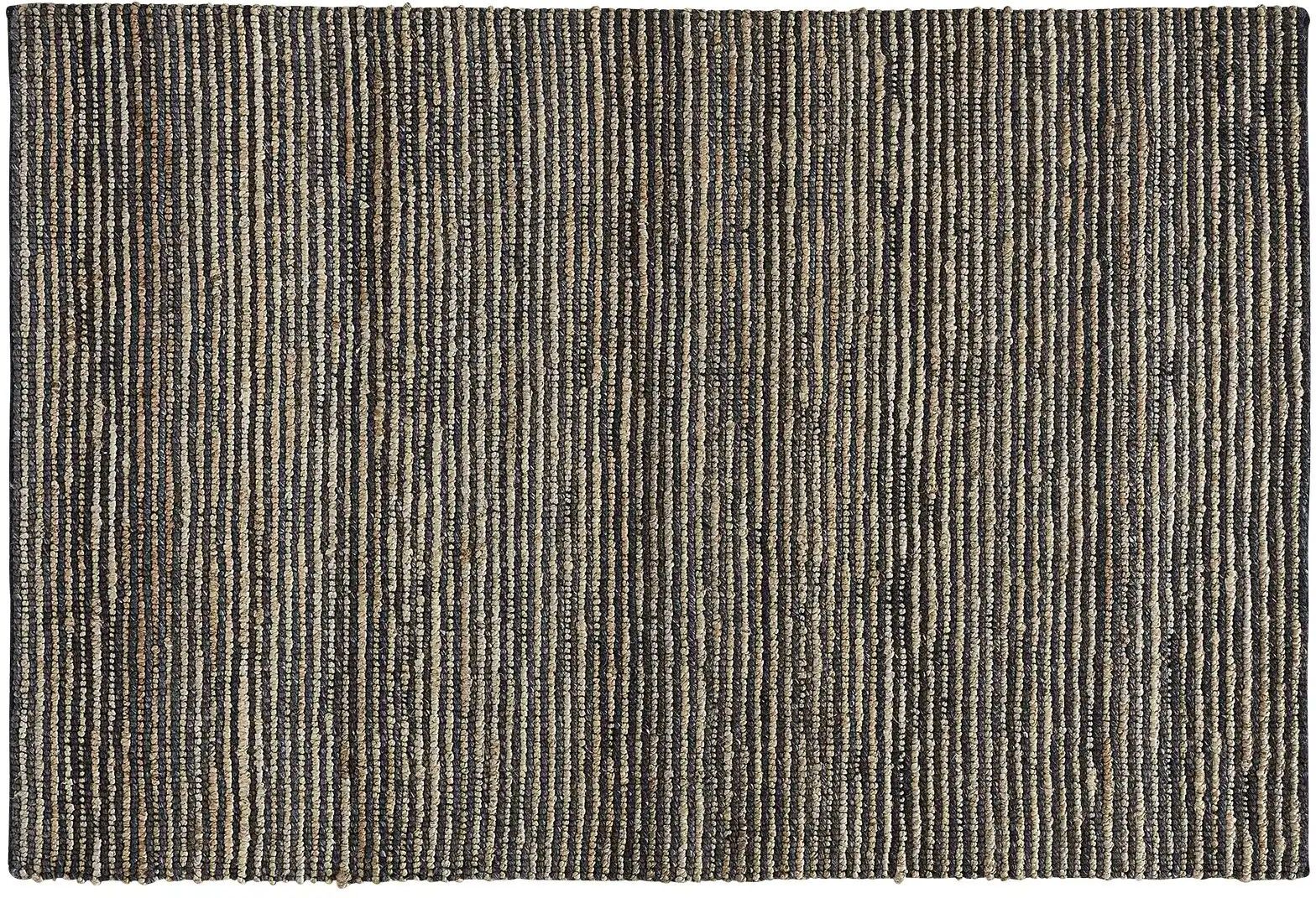Höffner Handweb-Teppich  Kima ¦ schwarz ¦ Jute,Wolle ¦ Maße (cm): B: 80