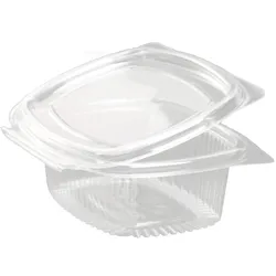 Natürlich Nette Nette 450 Verpackungsbecher 500ml mit Klappdeckel rPET oval