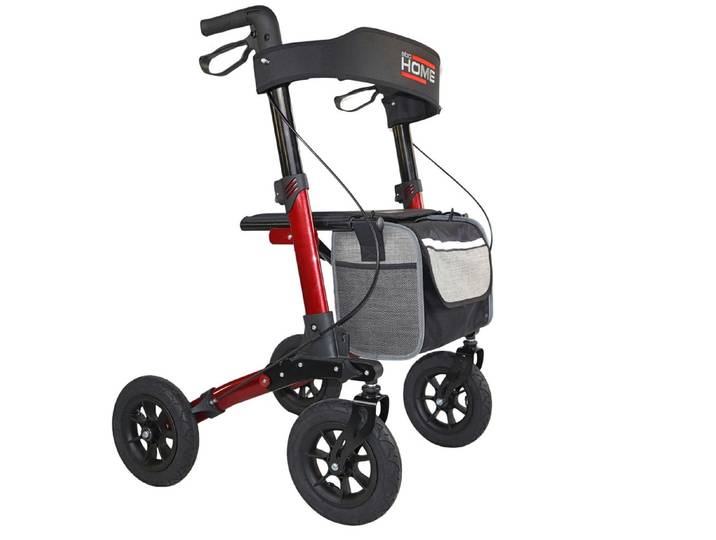 Outdoor-Rollator, Rot