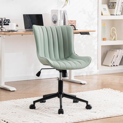 YOUNIKE Ergonomic Office Chair Swivel Armless Desk Chair with Wheels