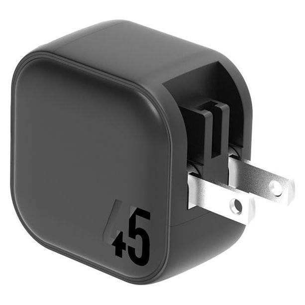 Energea ład. siec. 2xUSB-C PD-PPS 45W 2C czarny/black US+EU Travelite GAN45 (45 W, 2 Ports) (CHR-TL-GAN45EU)
