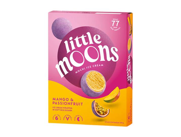 LITTLE MOONS Mochis Glace Tropical Fruit de la Passion &amp; Mangue x6 192g