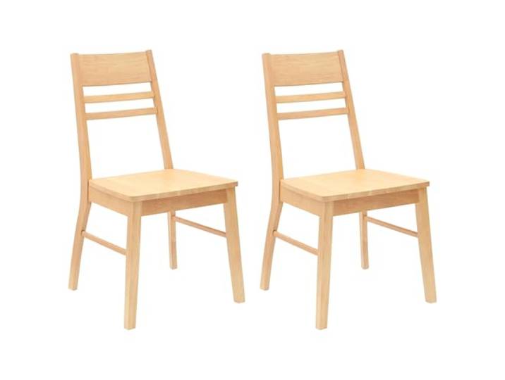 POUFGDR Esszimmerstühle, 2 Stück, Massivholz Schlichtes Design, ergonomische Rückenlehne, quadratische Beine, Massivholz, Küche, Wohnzimmer, einfache Wartung